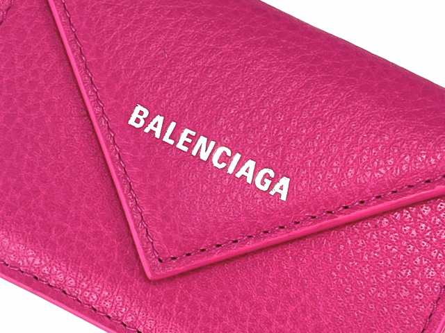 BALENCIAGA バレンシアガ ロゴ ペーパー ミニ ウォレット 三つ折り